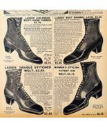 1901 Women&#39;s Fine Boots Reproduction Advertisement Sears Footwear DWV12B - €17,04 EUR