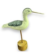 Large 14” Carved Gunning Style Alert Sanderling Shorebird Decoy - $21.49