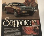 1980 Plymouth Sapporo Automobile Print Ad Vintage Advertisement Pa10 - £5.45 GBP