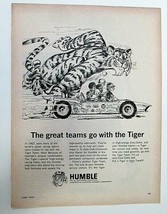Enco Extra Humble Oil &amp; Refining Co. &quot;Tiger&quot; Magazine Print Ad June 1967 - $6.00
