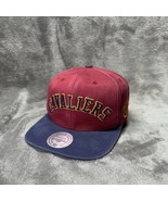 Cleveland Cavaliers Wordmark Burgundy Snapback - Mitchell &amp; Ness   - $24.99