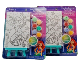 2x Disney The Little Mermaid Paint A Canvas Activity Painting Drawing Tara Toy - £11.49 GBP