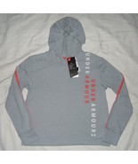 Under Armour Girls Finale Hoodie LS T Shirt Gray YMD Medium YXL Extra Large - $323.42 MXN