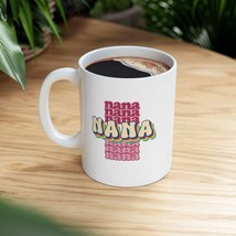 Promoted to Nana Retro Mug Funky Rainbow Coffee Cup for Grandma Pregnanc... - $6.06