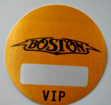 Boston VIP Backstage Pass Hard Classic Rock Cloth Fabric 1994 Walk Tour Orange - £13.29 GBP