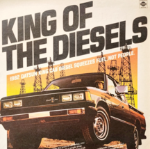 1982 Datsun King Cab Diesel Truck Advertisement Automobilia Vintage DWJJ13 - $739.33 MXN