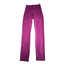 Lululemon Pants Womens 2 Purple High Rise Patterned Leggings Yoga Athlet... - $29.06
