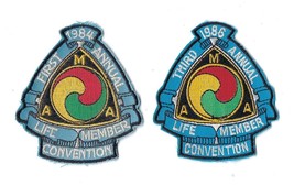 Ama Life Member Convention 84 86 Patch Lot 2 Vtg American Motorcycle Association - $24.74