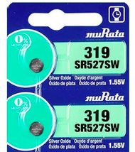 Murata 319 Battery SR527SW 1.55V Silver Oxide Watch Button Cell (10 Batteries) - £2.63 GBP+