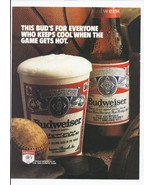 1984 Budweiser Beer Print Ad Sports Olympics Vintage 8.5&quot; x 11&quot; - £15.09 GBP