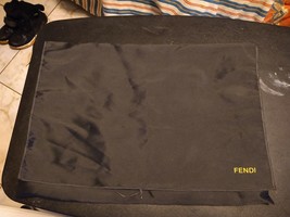 Vintage Fendi Black Sackpack 18&quot;x13&quot; Dustcover Bag - £30.86 GBP
