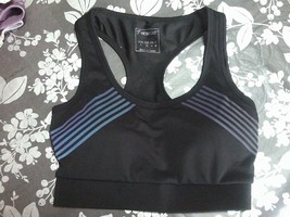 WORK OUT silky sports top  bra size medium  uk 8  euro 36  usa 4  it 40 - £8.63 GBP