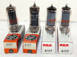 Vintage Pair NOS RCA 6197 + 1 GE &amp; 1 Tung-Sol Audio Vacuum Tubes ~ NOS ~... - $24.99
