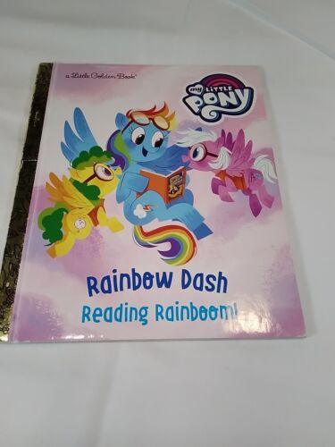 a Little Golden Book~ My Little Pony Rainbow Dash Reading Rainboom! - $3.95