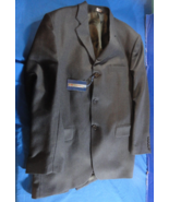 3 BUTTON DESIGNER NOTTING HILL  LANIFICIO ZANIERI ITALIAN BLACK SUIT JAC... - $703.90 MXN