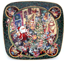 Lend A Helping Paw Christmas Collectors Plate Bill Bell Franklin Mint - £11.98 GBP
