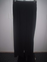 C&#39;est City Ladies Black Pleated Stretch PANTS-6-POLY/RAYON/SPAN.-NWT-$128-NICE - £4.63 GBP