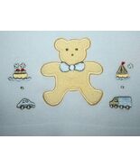 Stacy Claire Boyd Baby Boys Blanket Blue Fleece Bear Car Boat Truck Plus... - $10.83