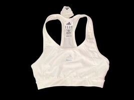 Adidas Women’s Techfit White Sports Bra Small NWT ClimaCool Racerback Training image 5