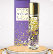 Essential Oil- Amethyst Stones/24K Gold Flakes-Refillable-Scented TSA Pu... - $9.77