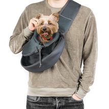 Kucehiup Dog Sling Carrier for Small Dogs Cat Carrier Breathable Mesh Hand-Free  - £26.69 GBP