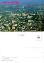 Oregon Salem Aerial View of the Capitol Building Church Businesses VTG Postcard - £7.42 GBP