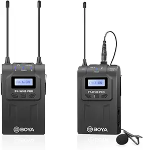 By- Dual-Channels Lavalier Wireless Microphone System With 1 Bodypack Tr... - $333.99