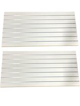 White Slatwall Panels 24&quot;H x 48&quot;L (Set of 2 Panels) - with or Without Me... - $149.95