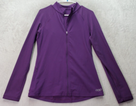 Lorna Jane Activewear Jacket Women Small Purple Long Sleeve Pocket Logo ... - $19.79