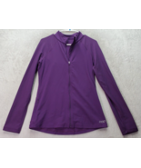 Lorna Jane Activewear Jacket Women Small Purple Long Sleeve Pocket Logo ... - £15.52 GBP