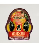 Maxell Light Beats Neckband Headphones Original  Sealed Blue Vintage New... - $785.21 MXN