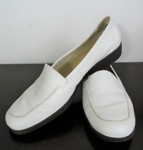 Easy Spirit Anti Gravity Shoes White Leather Loafers Slip On Women’s Vale - £18.99 GBP