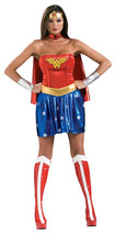 Rubie&#39;s Women&#39;s Deluxe Wonder Woman Costume, Blue/Red, Large (10-14) - £121.39 GBP