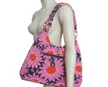 Vera Bradley Large Hobo Loves Me Daisy Shoulder Bag Pink Orange Navy Floral - $17.77