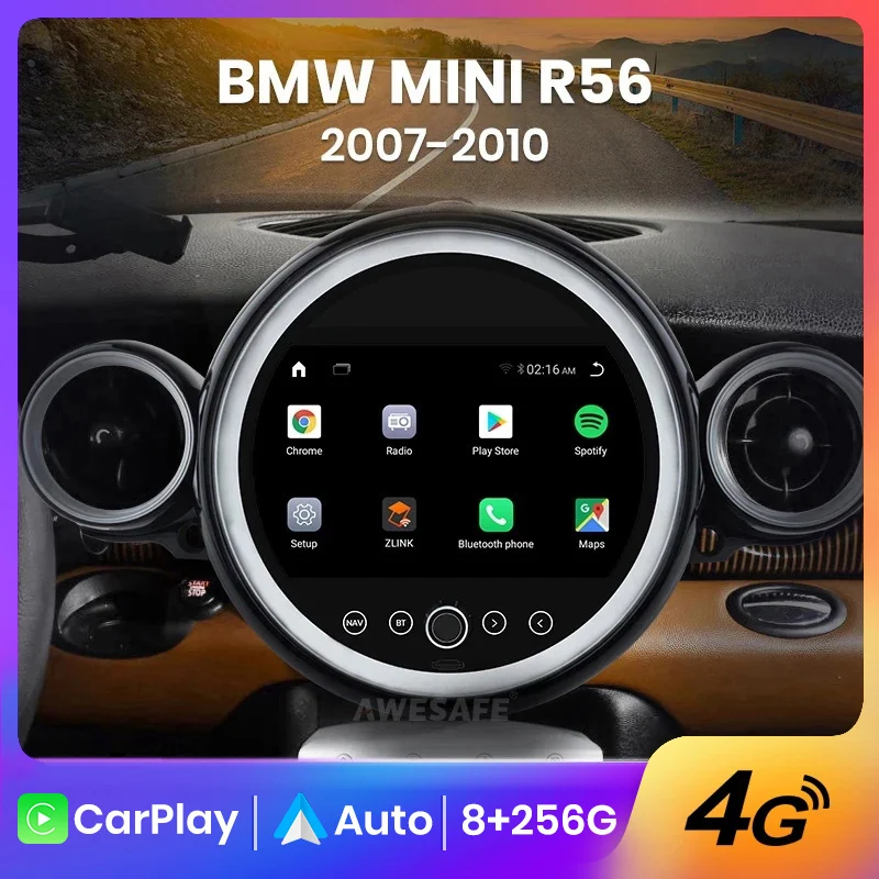 AWESAFE PX9 For BMW Mini Cooper R56  2007-2010 Car Radio Multimedia Navigation - £760.42 GBP+