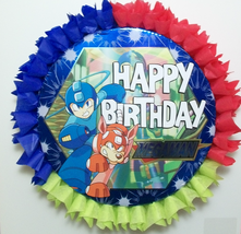 Megaman Happy Birthday Hit or Pull String Pinata  - £19.98 GBP+
