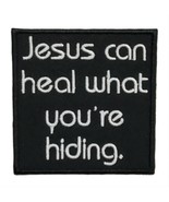 Jesus Can Heal What You&#39;re Hiding Embroidered Applique Iron On Patch 3&quot; ... - $127.81 MXN+