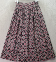 Jones New York Midi Skirt Womens Small Multicolor Floral Rayon Pleated B... - $21.18