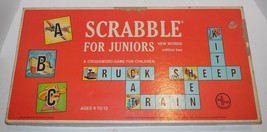 Vintage 1964 Selchow &amp; Righter Scrabble For Juniors Edition Two - $48.27