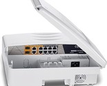 12 Port Full Gigabit Outdoor Poe Switch, Ieee802.3Af/At/Bt, All-In-One B... - $481.99