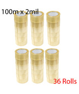 36 Rolls 2&quot; Packing Sealing Tape 100M x 2 mil  (110 Yard) Packaging Clea... - €65,19 EUR