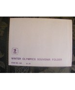 Winter Olympics Souvenir Folder With Stamps 941 - $276.49 MXN