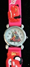 NOS child&#39;s Cars Mack quartz wristwatch with 3-D red rubber strap - £11.68 GBP
