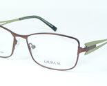 LAURA M.LAU90163 1 Brown / Kiwi Grün Brille Metall Rahmen 54-16-135mm - $65.88