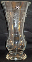 Heavy Cut Glass Flower Vase Made in Turkey for E.O. Brody Floral Design - $49.99