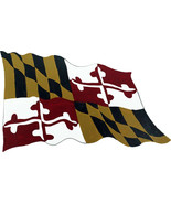 Maryland Flag MD State Calvert Baltimore Vinyl Decal Sticker Auto Boat R... - $132.10 MXN+