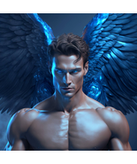 Malakai, the Blue Heart Angel of Protection – Direct Binding - $4,651.83 MXN