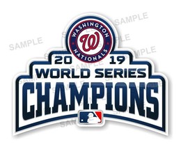 Nationals Washington  Champions 2019  Precision Cut Decal (Blue) - $3.46+