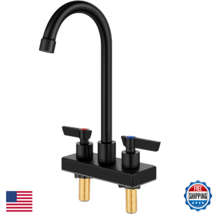 GBBNE Bar Sink Faucet 4 Inch Center Deck Mount,2 Hole Prep Sink Faucet D... - $72.65