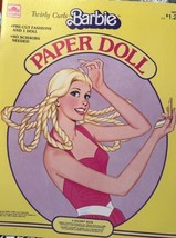 Golden Mattel Vintage Barbie Twirly Curls Paper Doll Book 1983 Uncut - £15.48 GBP